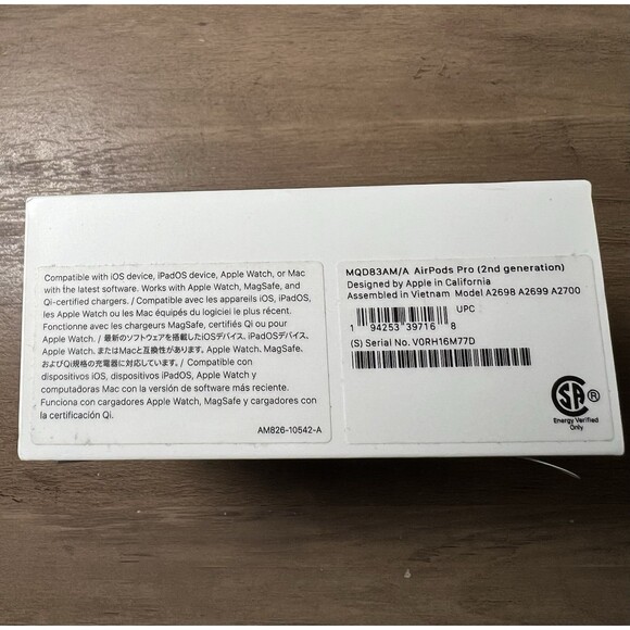 Apple AirPods Pro 2nd Gen‎ - MagSafe Wireless Charging Case - White Brand New - Picture 3 of 5